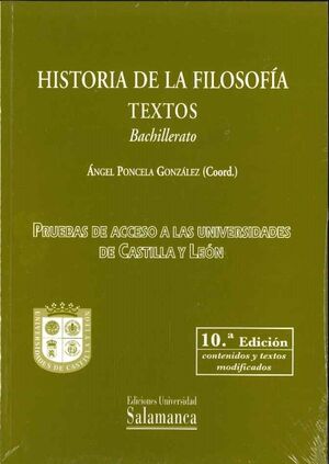 HISTORIA FILOSOFIA.TEXTOS-BACHILLERATO (10/E)