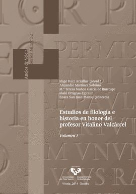 ESTUDIOS FILOLOGIA E HISTORIA EN HONOR PROF.V.VALCARCEL 2T.