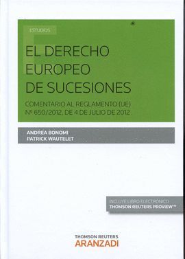 DERECHO EUROPEO Y DE SUCESIONES,EL
