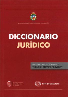 DICCIONARIO JURÍDICO REAL ACADEMIA DE JURISPRUDENCIA Y LEGISLACIÓN
