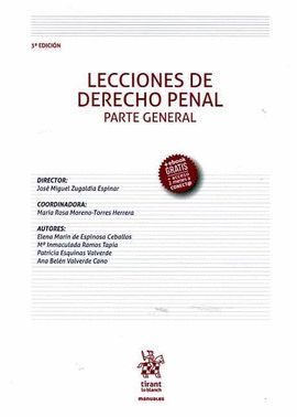 LECCIONES DE DERECHO PENAL PARTE GENERAL 2016