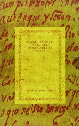 GABRIEL BOCANGEL Y UNZUETA - O.COMPLETAS - VOL.I Y