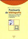 PRONTUARIO DE BIBLIOGRAFIA:PAUTAS REALIZACION DESC