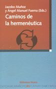 CAMINOS DE LA HERMENEUTICA /RYS