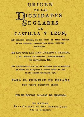 ORIGEN DE LAS DIGNIDADES DE CASTILLA Y LEÓN
