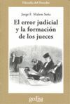 EL ERROR JUDICIAL Y LA FORMACION DE LOS JUECES