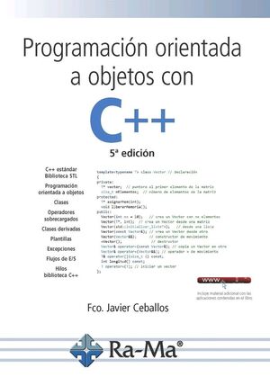 PROGRAMACION ORIENTADA A OBJETOS CON C++ 5ªED