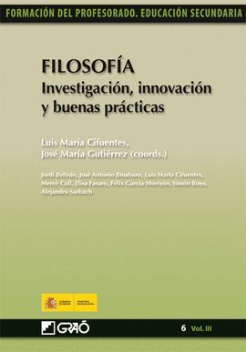 FILOSOGIA. INVESTIFACION INNOVACION Y BUENAS PRACTICAS VOL III