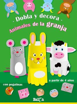 ANIMALES DE LA GRANJA DOBLA Y DECORA